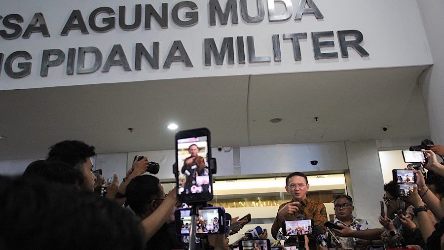 Hingga saat ini Kejagung sudah menetapkan sembilan orang sebagai tersangka. (Bloomberg Technoz/Andrean Kristianto)