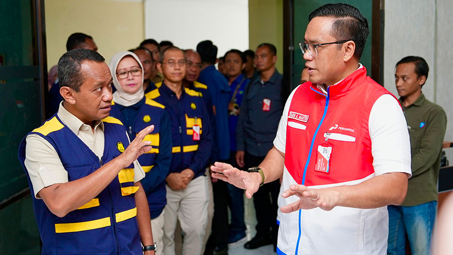 Pertamina cek keamanan stok BBM dan LPG di Banjarmasin (Dok. Pertamina)
