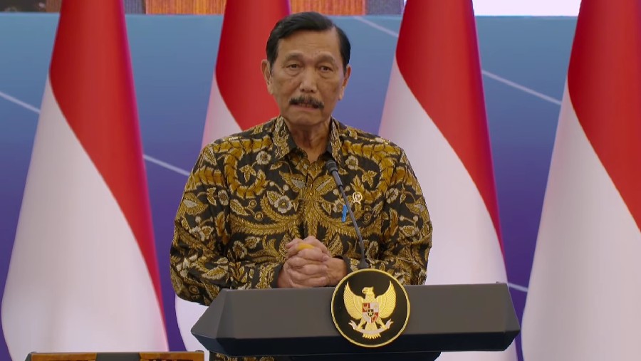Luhut Binsar, Ketua DEN dalam Sarasehan Ekonomi. (Tangkapan layar/Youtube TVRI)