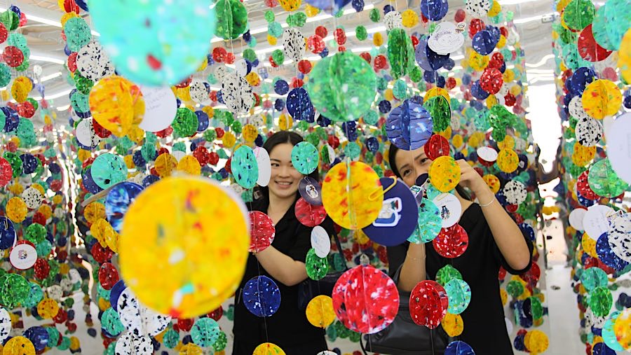 25 galeri ikut pameran berbasis di Indonesia, terutama Jakarta, Semarang, Yogyakarta, dan Bandung. (Bloomberg Technoz/Andrean Kristianto)