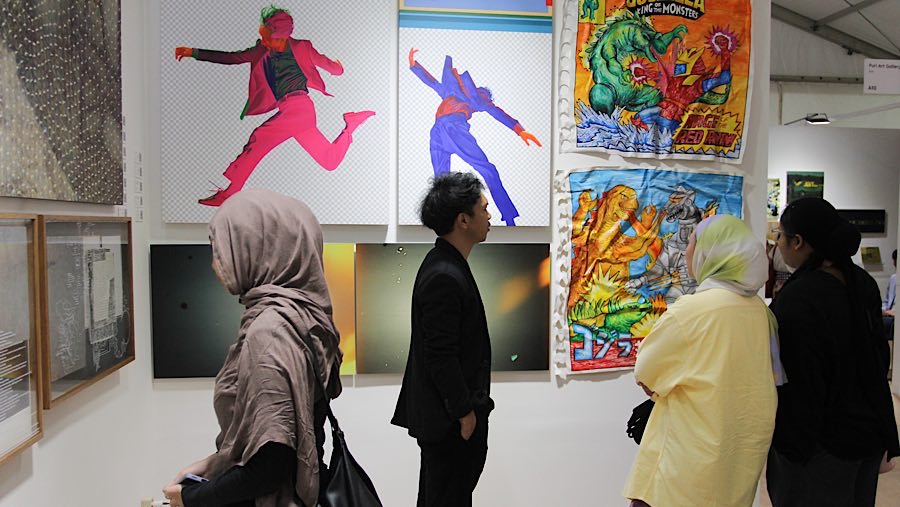 Pameran seni Art Jakarta Gardens kembali digelar tahun ini. (Bloomberg Technoz/Andrean Kristianto)