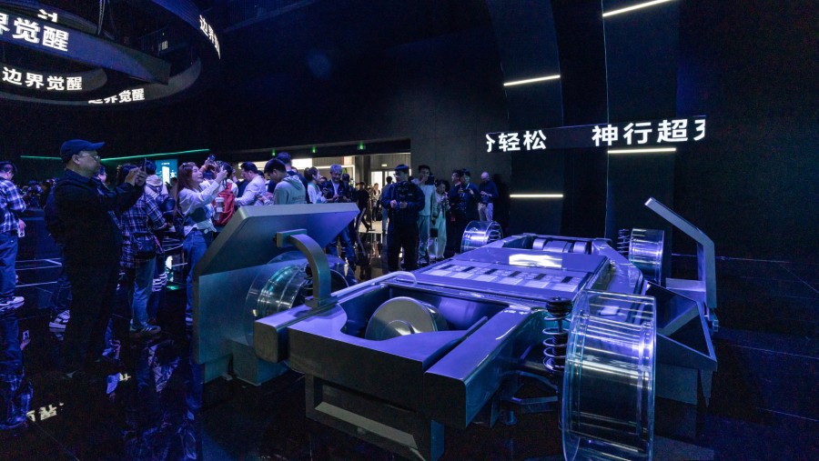 Peserta acara Contemporary Amperex Technology Co Ltd. (CATL) Tech Day di Shanghai, China./Bloomberg-Qilai Shen