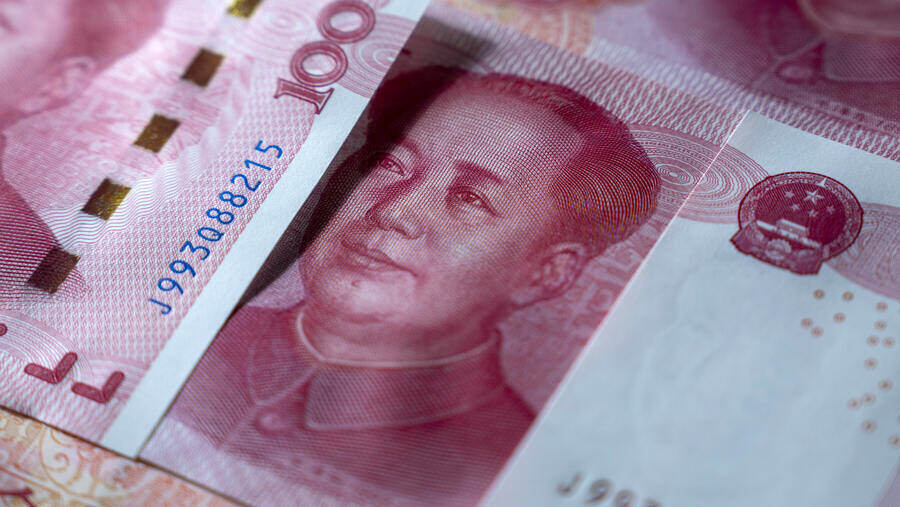 Ilustrasi Mata Uang Yuan. (Sumber: Bloomberg)