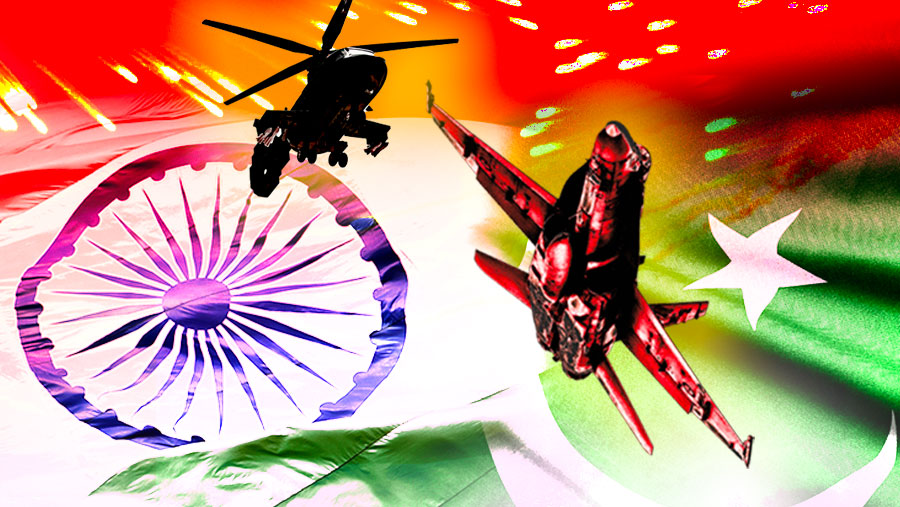 Ilustrasi Perang India Pakistan (Diolah)