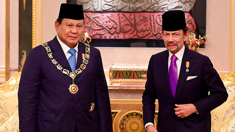 Presiden Prabowo dan Sultan Haji Hassanal Bolkiah Mu'izzaddin (Dok. Ist)