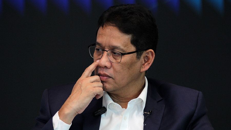 Purbaya Yudhi Sadewa di kantor Bloomberg Technoz, Jakarta. Bloomberg Technoz/Andrean Kristianto