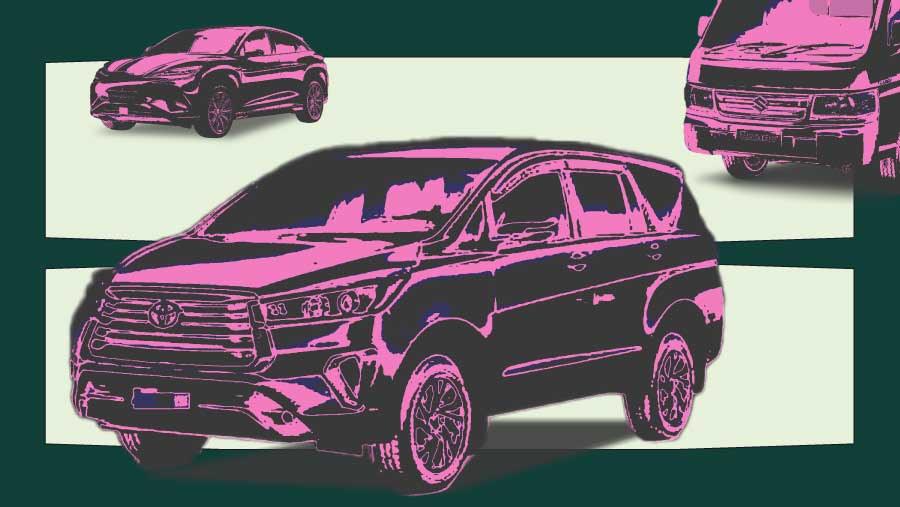 Mobil Terlaris April: Innova Juara, BYD Sealion 7 Mulai Nyetrum (Bloomberg Technoz/Asfahan)