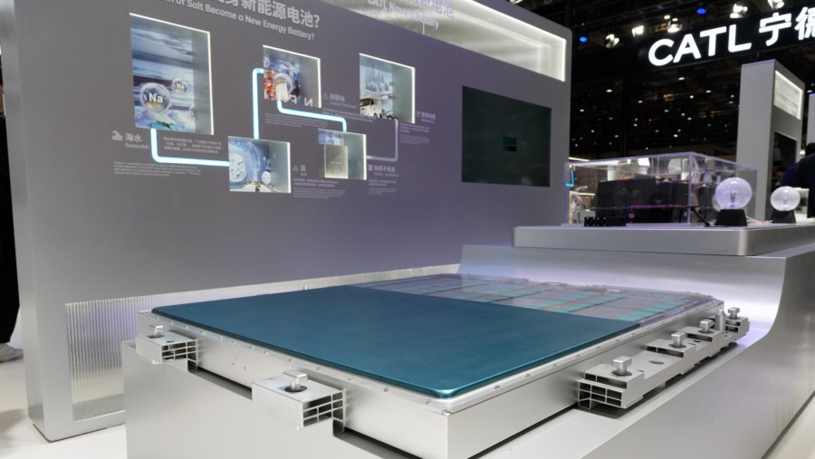 Baterai mobil listrik CATL./Bloomberg-Qilai Shen