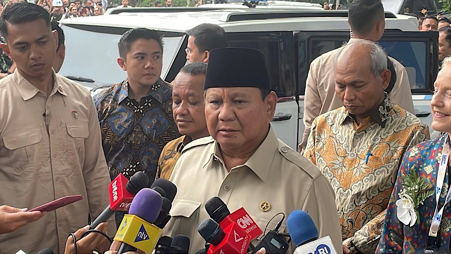 Presiden Prabowo Subianto. (Bloomberg Technoz/Azura Yumna)