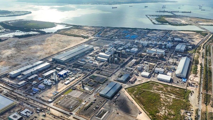 Kompleks smelter Freeport di Manyar, Gresik, Jawa Timur./dok. PTFI