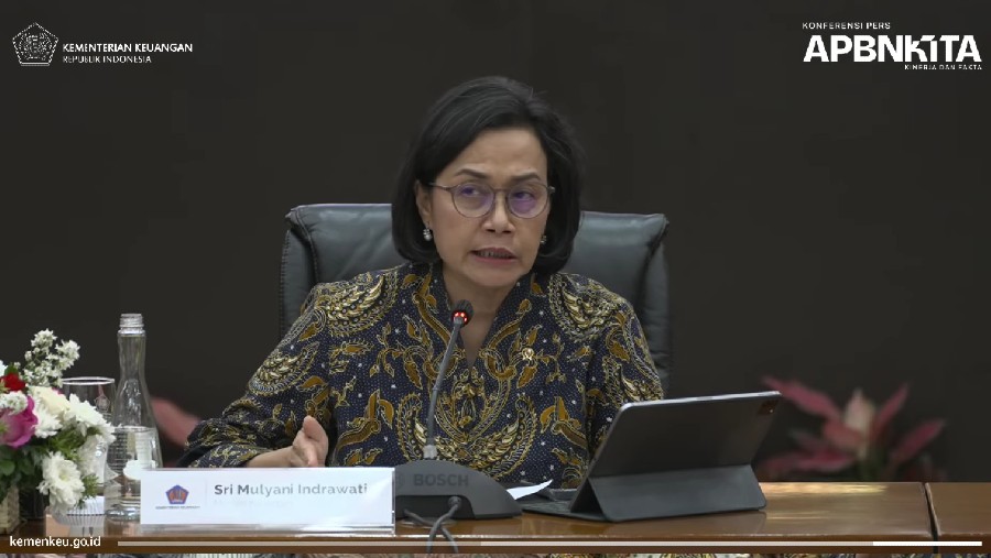 Menkeu Sri Mulyani. (Youtube/Kemenkeu)	
