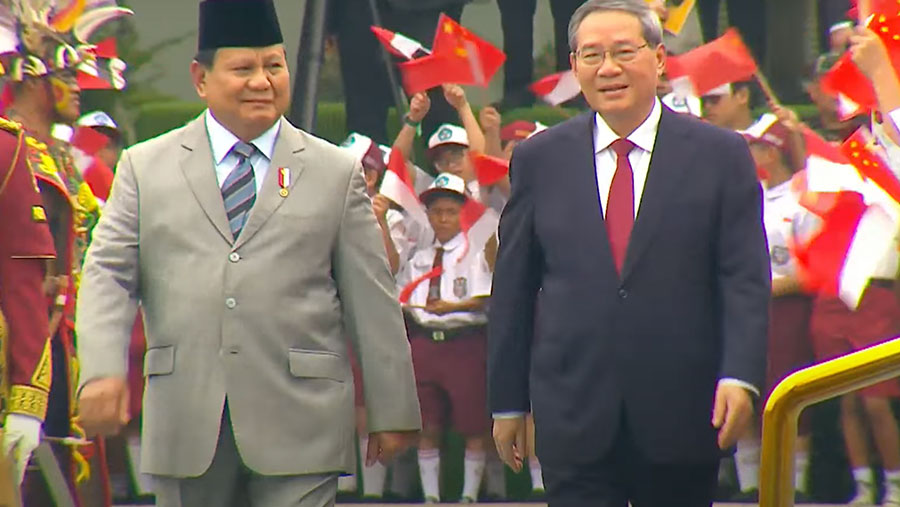 Kunjungan Resmi Premier Republik Rakyat Tiongkok (RRT) Li Qiang, Istana Merdeka, 25 Mei 2025 (Dok. YouTube Setpres)