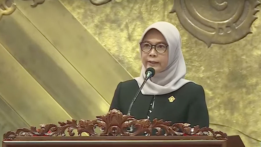 Rapat Paripurna DPR RI Ke-19 Masa Persidangan III Tahun Sidang 2024-2025 (Tangkapan Layar YouTube DPR RI)