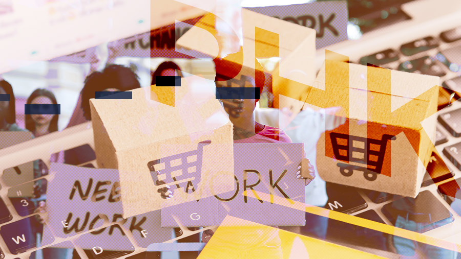 Ilustrasi Badai PHK di E-Commerce (Bloomberg Technoz)