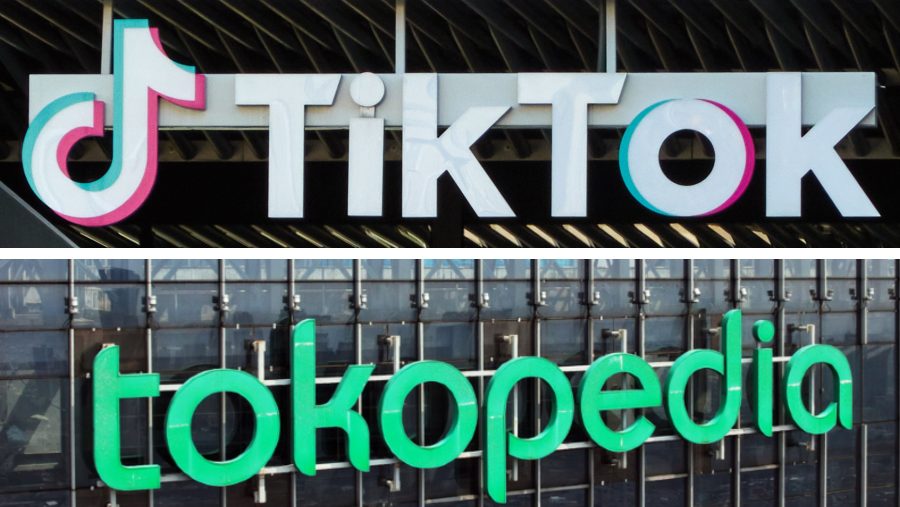 TikTok Tokopedia. (Kolase foto dokumen Bloomberg)