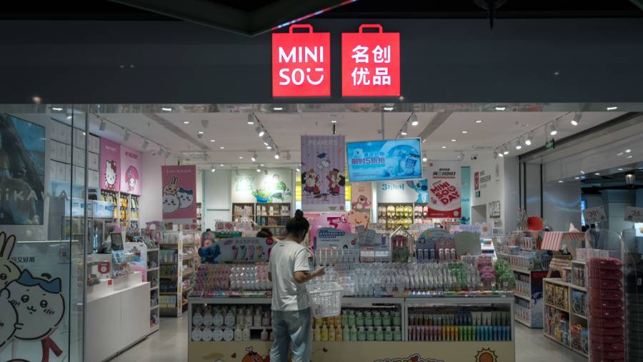 Miniso. (Bloomberg)