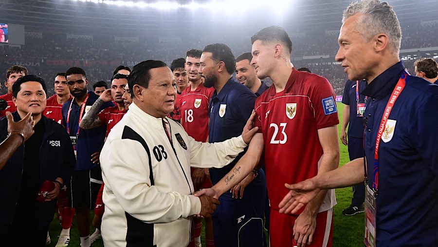 Prabowo Minta Timnas Tampil Maksimal Lawan Jepang