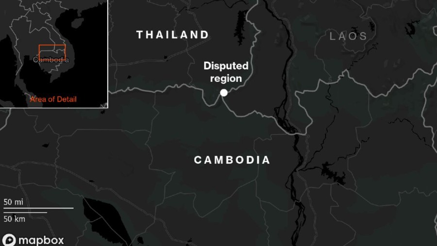 Perbatasan thailand - kamboja alami ketegangan. (Bloomberg)