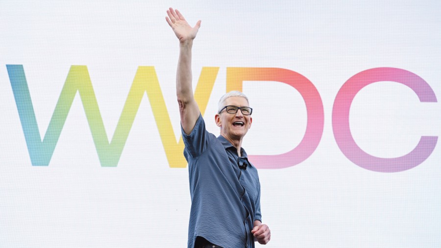 Tim Cook di WWDC 2025. (Bloomberg)