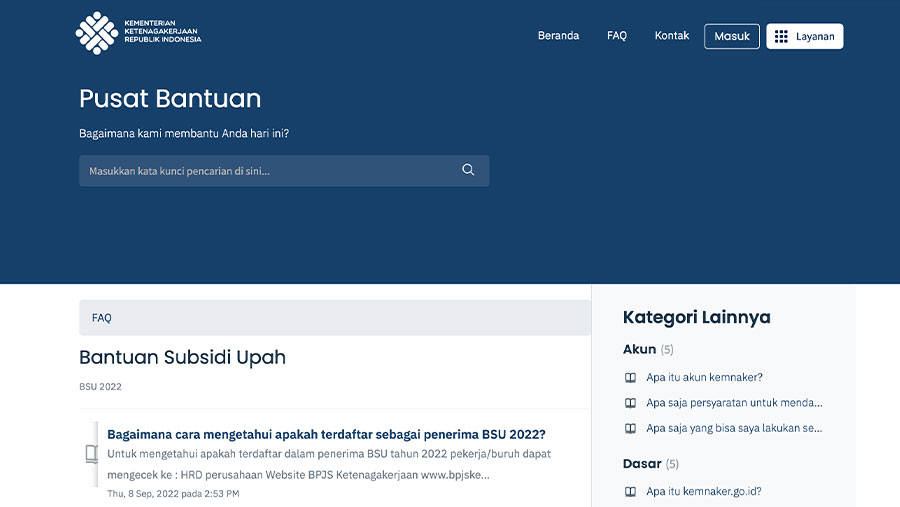 Bantuan Subsidi Upah (Dok. Kemnaker)