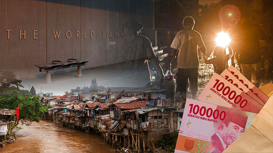 68% Penduduk RI Miskin Kata Bank Dunia, Pemerintah Sebut Bansos Jadi Solusi (Diolah dari Berbagai Sumber)