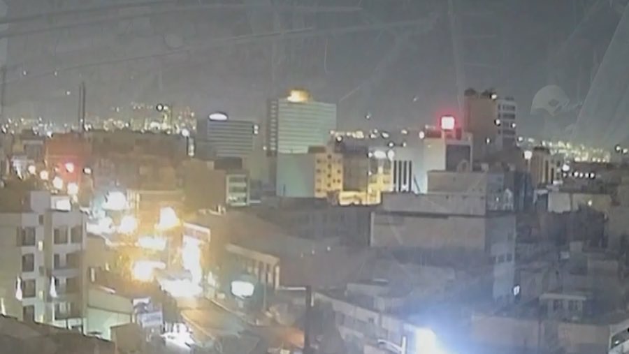 Siatuasi serangan Israel ke Iran di Teheran. (Tangkapan Layar video Bloomberg)