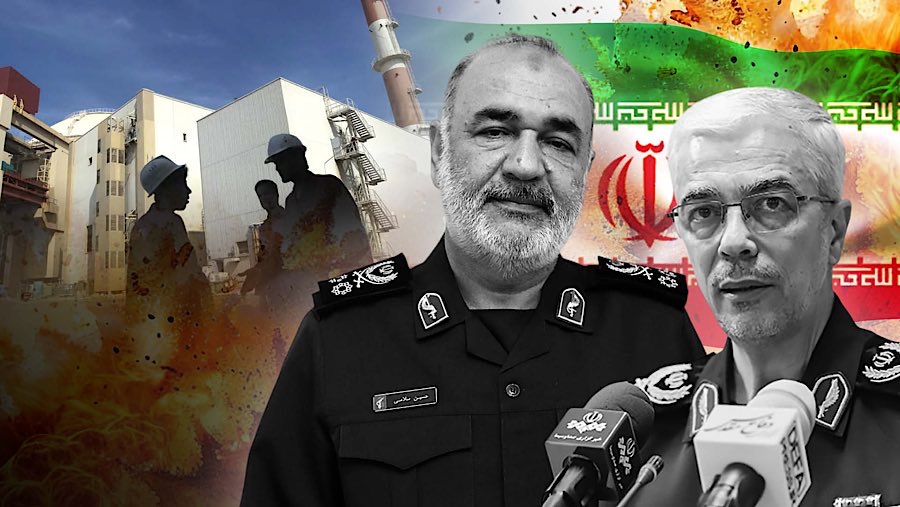 Dua Jenderal Militer Iran Tewas dalam Serangan Israel, Fasilitas Nuklir Terancam. (Foto: Diolah dari Berbagai Sumber)