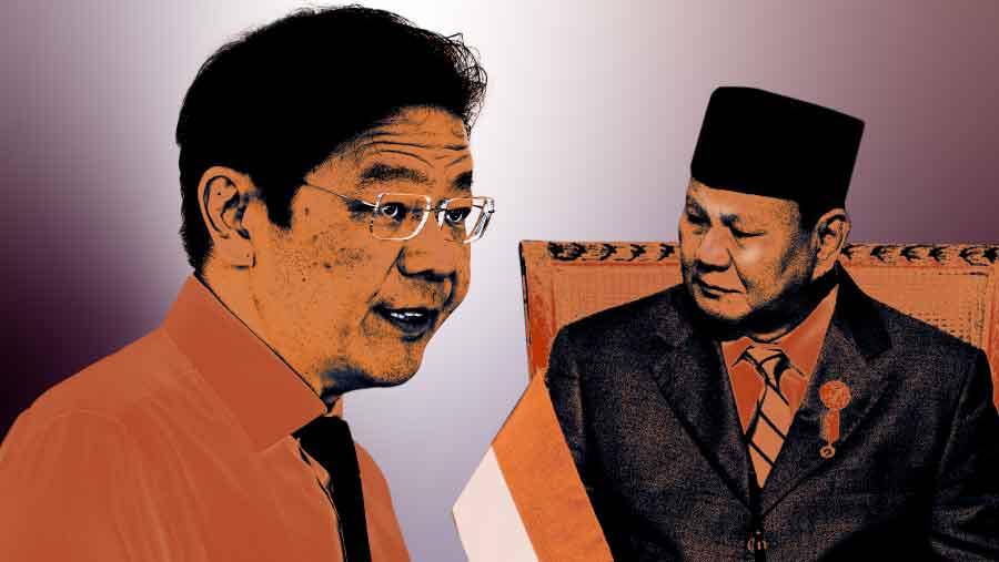 Daftar 19 Kerja Sama RI-Singapura, Usai Prabowo Temui PM Wong (Bloomberg Technoz/Asfahan)