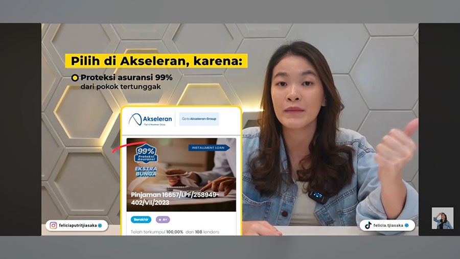 Akseleran Seret Influencer Felicia Tjiasaka (Dok. TikTok @felicia.tjiasaka)