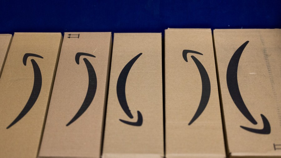 Logo Amazon. (Bloomberg)