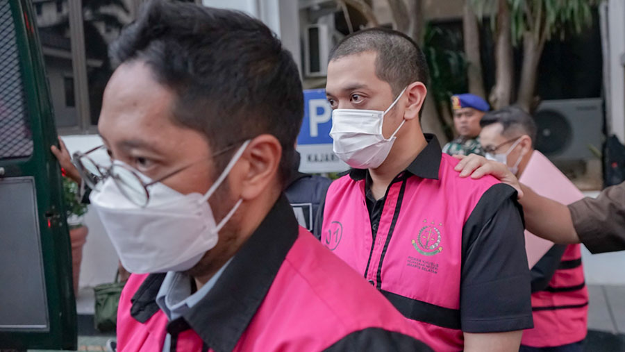 Sembilan Tersangka Kasus Korupsi Tata Kelola Minyak Mentah PT Pertamina dilimpahkan ke tingkat penuntutan. (Dok Kejaksaan Agung)