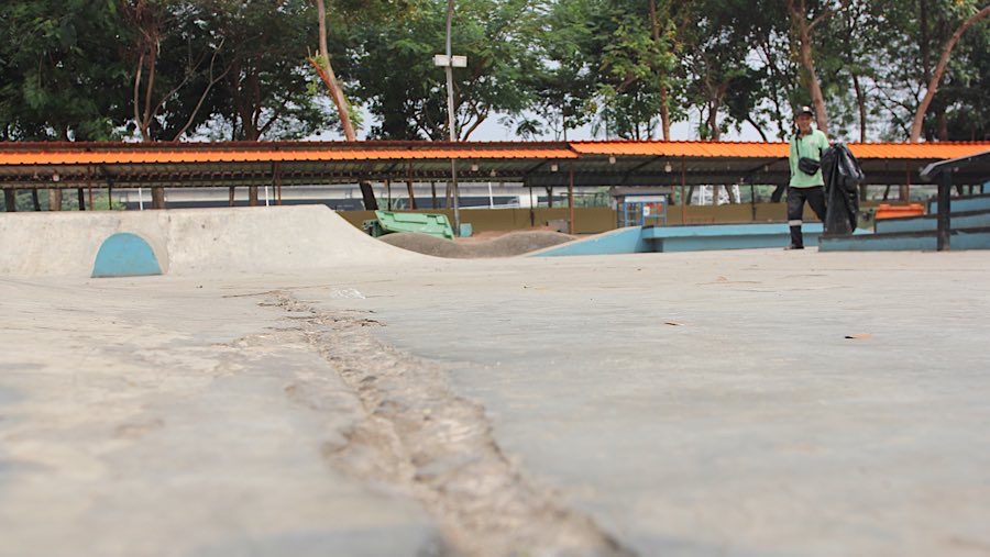 Pemprov DKI Jakarta akan melakukan revitalisasi RTH dan RPTRA Kalijodo.  (Bloomberg Technoz/Andrean Kristianto)