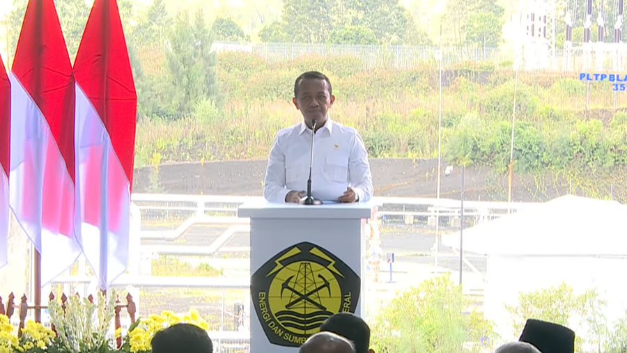 Peresmian Sektor ESDM oleh Presiden Republik Indonesia (Tangkapan Layar Youtube @KementerianESDM)