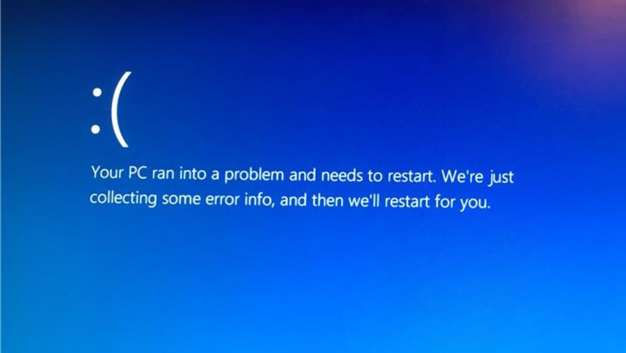 Mode blue screen of death atau BSOD, yang menunjukkan error pada perangkat Windows. (Dok: Microsoft)