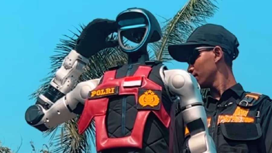 Robot Humanoid Polri (Dok. IG @divisihumaspolri)