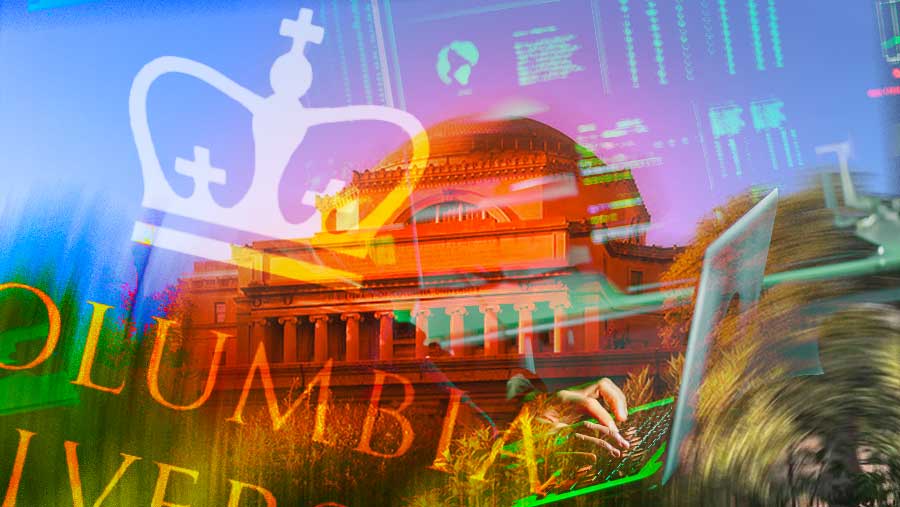 Ilustrasi Columbia University Terkena Serangan Hacker (Diolah Berbagai Sumber)