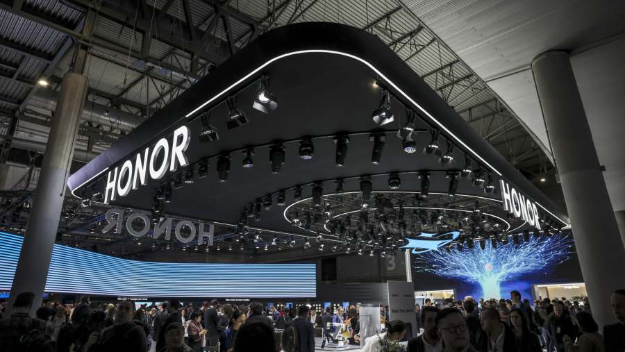 Booth Honor di MWC25 di Barcelona, Spanyol. (Angel Garcia/Bloomberg)	
