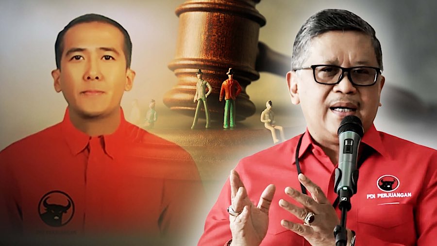 Hasto Dituntut 7 Tahun Penjara, Terkait Kasus Harun Masiku. (Foto: Diolah dari Berbagai Sumber)