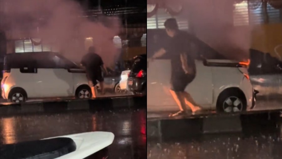 Insiden Wuling Air EV Terbakar di Bandung. (Dok: istimewa)