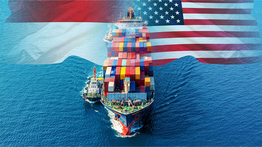 Amerika Kenakan Tarif Impor Indonesia 32%, Negosiasi Gagal? (Foto: Diolah dari Berbagai Sumber)