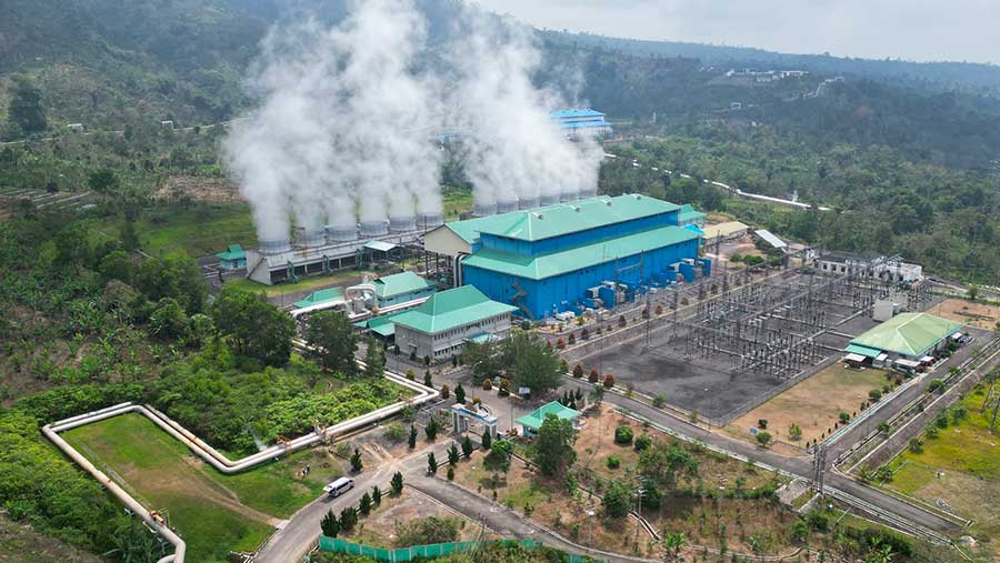 Tampilan Pembangkit Listrik Tenaga Panas Bumi (PLTP) Ulubelu di Lampung berkapasitas 110 megawatt (MW). (PLN)