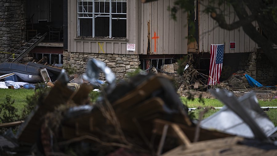 Wilayah tersebut memiliki sejarah banjir bandang mematikan dan dikenal secara lokal sebagai “Flash Flood Alley”. (Eli Hartman/Bloomberg)