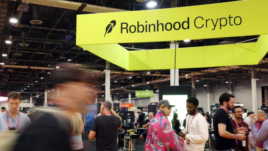 Pameran Robinhood Markets. (Bloomberg)