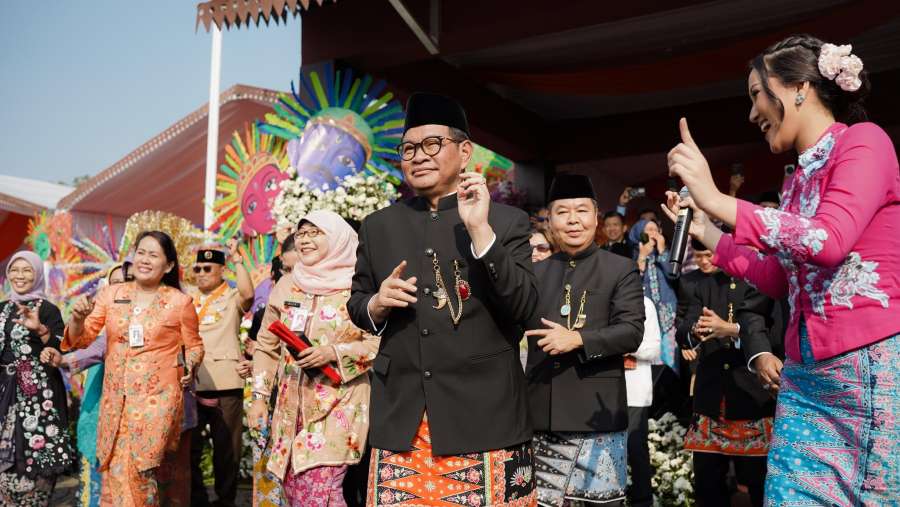 Pramono Anung saat perayaan hari ulang tahun ke-498 Jakarta.  (Dok: x/@pramonoanung)