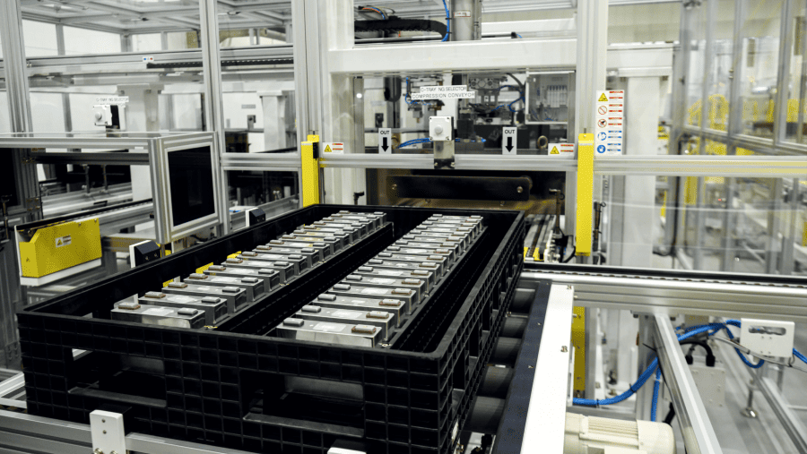 Morrow Batteries AS meresmikan pabrik baterai LFP skala giga pertama di Eropa./Bloomberg-Naina Helén Jåma