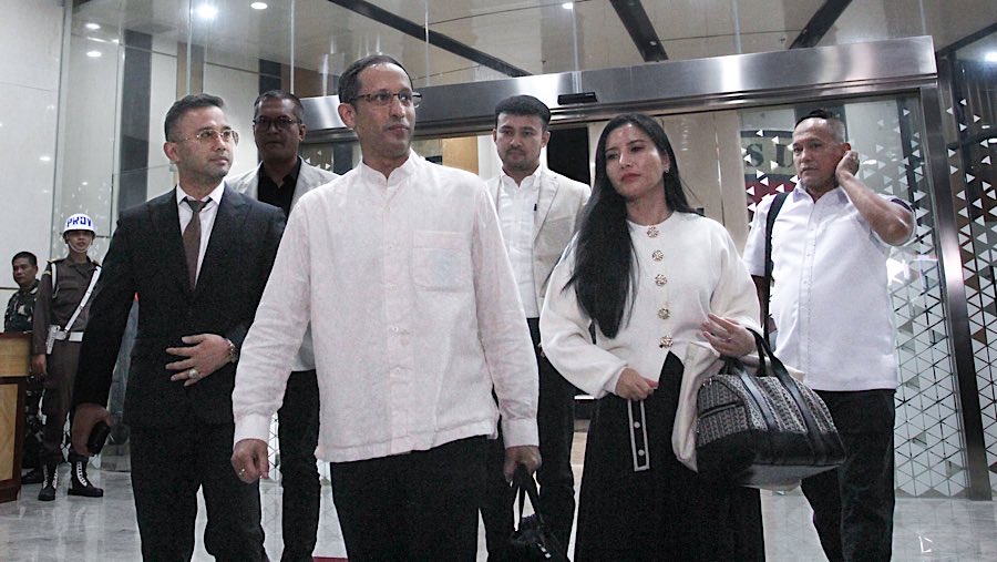 Pemeriksaan ini dilakukan, usai pada pekan lalu Nadiem tak memenuhi panggilan penyidik. (Bloomberg Technoz/Andrean Kristianto)