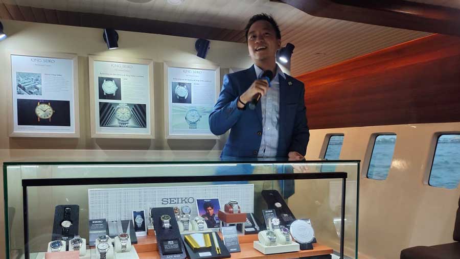 Director Seiko Indonesia, Kevin Lie dalam acara media gathering The Launch of King Seiko VANAC, Jakarta, Rabu (19/7/2025) (Bloomberg Technoz/Farid)