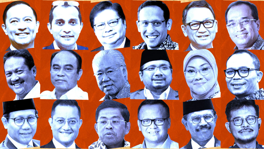 Menteri Jokowi di Pusaran Kasus Korupsi (Foto Diolah dari Berbagai Sumber)