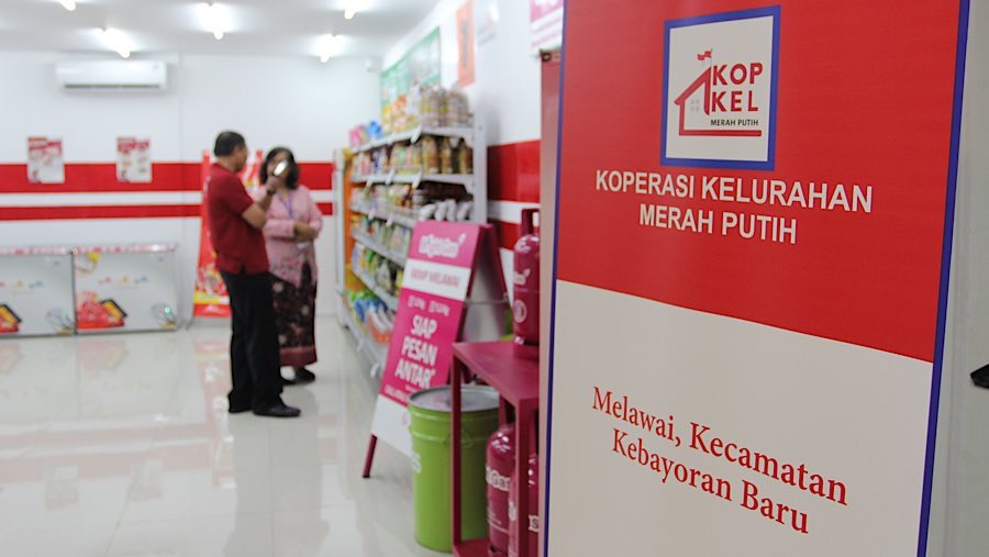 Presiden Prabowo meresmikan 80.081 Koperasi Merah Putih sebagai bagian dari program prioritas pemerintah. (Bloomberg Technoz/Andrean Kristianto)