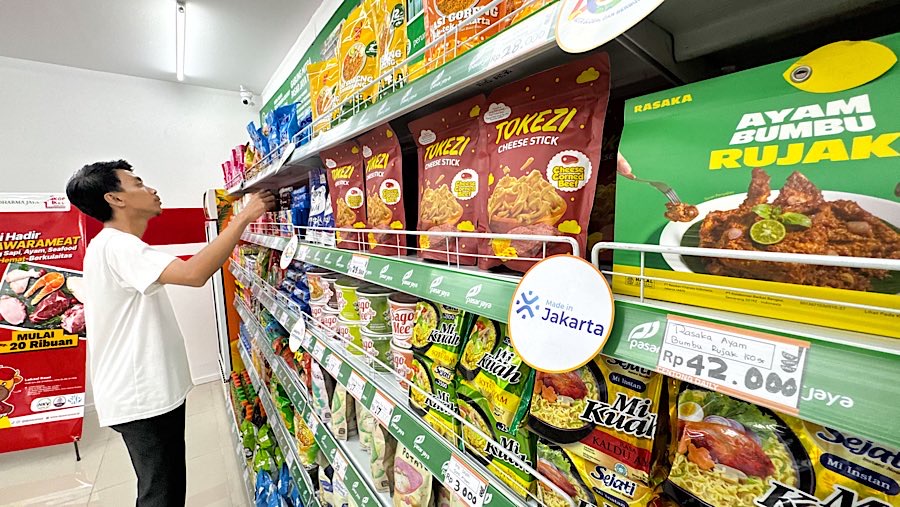 Di wilayah Jakarta, salah satu Koperasi Kelurahan Merah Putih berada di Blok M Hub, Melawai. (Bloomberg Technoz/Andrean Kristianto)